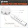 SDTC Tech 4Pack 12 Cross PVC Fitting 4 Way Furniture Grade Pipe Connector for DIY PVC Shelf Garden Support Structure Storage Frame