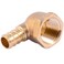 SharkBite 12 x 12 Inch FNPT Brass Crimp 90 Degree Elbow PEX Pipe PERT UC308LFZ