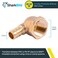 SharkBite 12 x 12 Inch FNPT Brass Crimp 90 Degree Elbow PEX Pipe PERT UC308LFZ