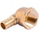 SharkBite 12 x 12 Inch FNPT Brass Crimp 90 Degree Elbow PEX Pipe PERT UC308LFZ