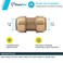 SharkBite 34 Inch Polybutylene Transition Coupling Push to Connect Brass Plumbing Fitting PEX Pipe Copper CPVC PERT HDPE U4016LFA
