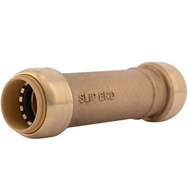 SharkBite 34 Inch Slip Coupling Push to Connect Brass Plumbing Fitting PEX Pipe Copper CPVC PERT HDPE U3016LFA