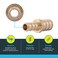 SharkBite 38 x 12 Inch Crimp Reducing Coupling Brass Plumbing Fitting PEX Pipe PERT UC009LFA