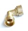 Shark Industrial Solid brass leadfree 90 degree garden hose elbow with rubber washer 34 FHT x 34 MHT