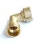 Shark Industrial Solid brass leadfree 90 degree garden hose elbow with rubber washer 34 FHT x 34 MHT