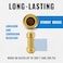 SUNGATOR Check Valve 12 Inch PushtoConnect 2Pack Push Fit Plumbing Fittings with Disconnect Clip Brass PEX Fittings for Copper PERT CPVC Pipe
