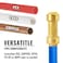 SUNGATOR Check Valve 12 Inch PushtoConnect 2Pack Push Fit Plumbing Fittings with Disconnect Clip Brass PEX Fittings for Copper PERT CPVC Pipe