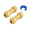 SUNGATOR Check Valve 12 Inch PushtoConnect 2Pack Push Fit Plumbing Fittings with Disconnect Clip Brass PEX Fittings for Copper PERT CPVC Pipe
