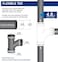 SUPPLYGIANT Supply Giant 6I7J Flexible Tee Coupling with Stainless Steel Clamps 45 Inner Diameter for 4 Nominal Pipe Black