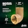SUPPLYGIANT Supply Giant DDGM0034 Nominal Diameter C X F Cast Brass 90 Degree Elbow with Solder Cup and Female Threaded Connect 34