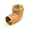 SUPPLYGIANT Supply Giant DDGM0034 Nominal Diameter C X F Cast Brass 90 Degree Elbow with Solder Cup and Female Threaded Connect 34