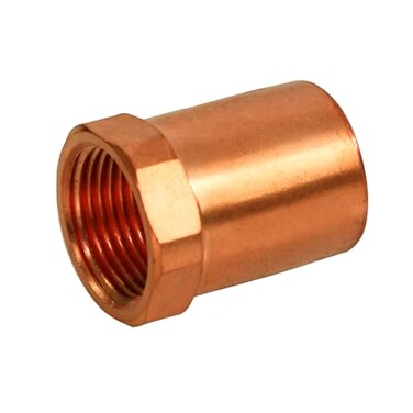 SUPPLYGIANT Supply Giant GUGA0034 Adapter Fitting Solder Cup and Female Threaded Connect 34 Copper