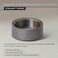 SUPPLYGIANT Supply Giant NCID0200 2 Black Merchant Steel Half Coupling with Female Connection with Straight Tapped Thread 2 in