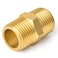 TAISHER 10PCS Brass Pipe Fitting Adapter Hex Nipple38Inch Male Pipe x 38Inch Male Pipe