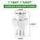 TAISHER 1PCS 304 Stainless Steel Union 1 NPT Male x 1 NPT Female Cast Pipe Fitting