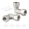 TAISHER 2PCS 304 Stainless Steel 90 Degree Elbow 2 Ends Flexible Movable Connector 12 Female for Sprayer Angled Valve Shower Arm