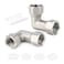 TAISHER 2PCS 304 Stainless Steel 90 Degree Elbow 2 Ends Flexible Movable Connector 12 Female for Sprayer Angled Valve Shower Arm