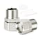 TAISHER 2PCS 304 Stainless Steel Flexible Movable Connector 12 Male for Sprayer Angled Valve Shower Arm