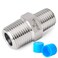 TAISHER 2PCS 304 Stainless Steel Hex Nipple Reducer Pipe Fitting 12Inch Male Pipe x 38Inch Male Pipe