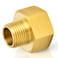 TAISHER 2PCS Brass Pipe Fitting Reducer Adapter 18Inch Male Pipe x 14Inch Female Pipe