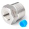 TAISHER 2PCS Forging of 304 Stainless Steel Reducer Hex Bushing 1 Male NPT to 34 Female NPT Reducing Cast Pipe Adapter Fitting