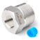 TAISHER 2PCS Forging of 304 Stainless Steel Reducer Hex Bushing 34 Male NPT to 38 Female NPT Reducing Forging Pipe Adapter Fitting