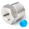TAISHER 2PCS Forging of 304 Stainless Steel Reducer Hex Bushing 38 Male NPT to 14 Female NPT Reducing Forging Pipe Adapter Fitting