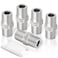 TAISHER 5PCS 304 Stainless Steel Hex Nipple Pipe Fitting 14Inch Male Pipe x 14Inch Male Pipe