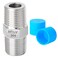 TAISHER 5PCS 304 Stainless Steel Hex Nipple Pipe Fitting 14Inch Male Pipe x 14Inch Male Pipe