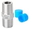 TAISHER 5PCS 304 Stainless Steel Hex Nipple Pipe Fitting 14Inch Male Pipe x 14Inch Male Pipe