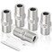 TAISHER 5PCS 304 Stainless Steel Hex Nipple Pipe Fitting 14Inch Male Pipe x 14Inch Male Pipe