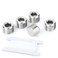 TAISHER 5PCS 304 Stainless Steel Internal Hex Thread Socket Pipe Plug Fitting 12 NPT Male