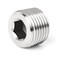 TAISHER 5PCS 304 Stainless Steel Internal Hex Thread Socket Pipe Plug Fitting 12 NPT Male