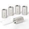 TAISHER 5PCS Forging of 304 Stainless Steel Full Hex Coupling 14Inch Female Pipe x 14Inch Female Pipe Fitting