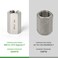 TAISHER 5PCS Forging of 304 Stainless Steel Full Hex Coupling 14Inch Female Pipe x 14Inch Female Pipe Fitting