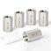 TAISHER 5PCS Forging of 304 Stainless Steel Full Hex Coupling 14Inch Female Pipe x 14Inch Female Pipe Fitting