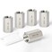 TAISHER 5PCS Forging of 304 Stainless Steel Full Hex Coupling 18Inch Female Pipe x 18Inch Female Pipe Fitting