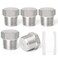 TAISHER 5PCS Stainless Steel Outer Hex Thread Socket Pipe Plug Fitting 12 NPT Male