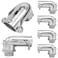 Tewloss 6 Pcs 90 Squeeze Connectors Zinc Die Cast 12 Inch Flexible Metal Conduit 12