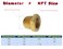 TL TOOLEGIN 12 NPT Male x 14 NPT Female Brass Bushing Reducer Reducing Pipe Adapter Fitting 5pcs 1200 PSI