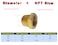 TL TOOLEGIN 12 NPT Male x 14 NPT Female Brass Bushing Reducer Reducing Pipe Adapter Fitting 5pcs 1200 PSI