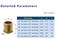 TL TOOLEGIN 12 NPT Male x 14 NPT Female Brass Bushing Reducer Reducing Pipe Adapter Fitting 5pcs 1200 PSI