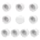 Tnuocke 10pcs 12 PVC Cap Fittings End Female Thread Pipe Plug Adapter for Sprinkler Cap Plumbing Pipe Repair and Modification
