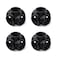 Home TZH TZH 4Pack 5Way Corner Black Malleable Cast Iron Pipe Fitting 34 Black 5Way Side Outlet Tee for Industrial Pipe Furniture DIY Decoration