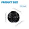 Home TZH TZH 4Pack 5Way Corner Black Malleable Cast Iron Pipe Fitting 34 Black 5Way Side Outlet Tee for Industrial Pipe Furniture DIY Decoration