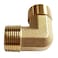 Uenede 2PCS Brass Elbow Pipe Fitting 12 NPT Male x 12 NPT Male for WaterOilGas