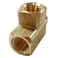 Uenede 2PCS Brass Tee Pipe Fitting 14 NPT Female x 14 NPT Female x 14 NPT Male for WaterOilGas