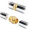 Uenede 4PCS 34 Inch NPT Brass Hex Nipple Coupling 34 NPT x 34 NPT Male Threaded Equal Diameter Coupler Air Hose Pipe Fittings Adapter for WaterOilGas