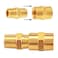 Uenede 4PCS 38 Inch NPT Brass Hex Nipple Coupling 38 NPT x 38 NPT Female Threaded Equal Diameter Coupler Air Hose Pipe Fittings Adapter for WaterOilGas