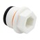 Uenede 6PCS PPR Outer Hex 34 PT Male Thread Socket Pipe Plug Fittings End Caps for WaterOilGas
